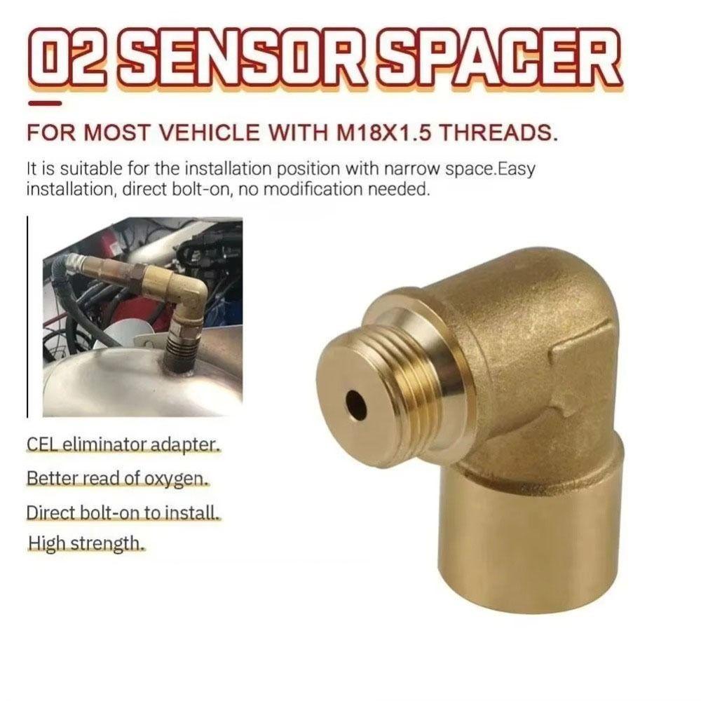 M18x1.5 Universal Converter Spacer 90 Degree O2 Sensor Adapter  Extender Tools