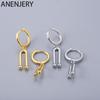 Asymmetric U Shape Hoop Earrings For Women Simple Exquisite Ear Buckle Jewelry Gifts
