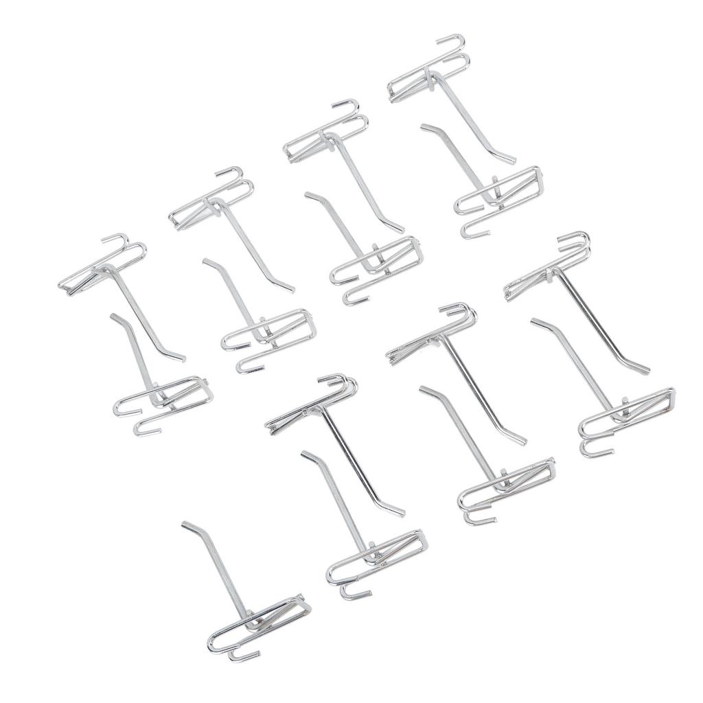 15pcs Gridwall Peg Hooks Panel Display Hooks Gridwall Hooks Gridwall Display Hooks for Retail Shop Garages Workshops