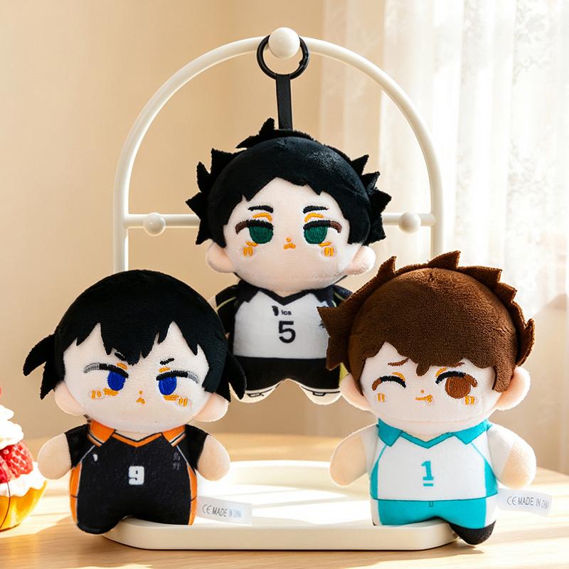 1 шт. 12 см Кавайная Плюшевая Подвеска Игрушка Haikyuu Милые Плюшевые Куклы Хинаты Сёё, Тобио Кагэямы и Даичи Савамуры Креативный Подарок