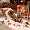Holiday Pet Gift Box Christmas Cat 12 Days 2026 Advent Calendar Toys Set Countdown Festive for Lovers with Interactive Mice Balls