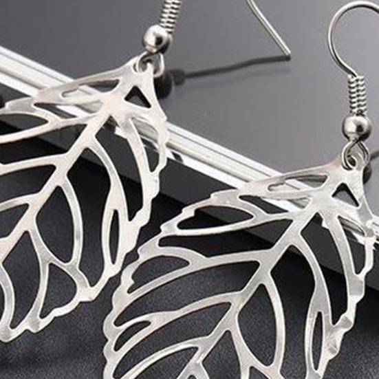 Висячие серьги с полым листом, богемные подвески, подвески, винтажные минималистичные гипоаллергенные ювелирные изделия, подарок