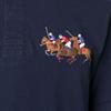 Polo Ralph Lauren SS23 Equestrian Knight вышитая рубашка поло с коротким рукавом мужская верхняя часть темно-синяя 710900614-006