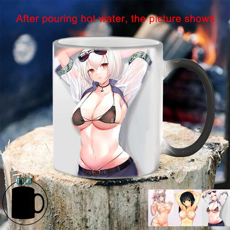 Сексуальная полуголая женщина волшебная кружка BSKT-141 керамические кружки кофейные чашки обесцвечивающаяся чашка посуда для напитков персонализированные подарки бесплатная доставка