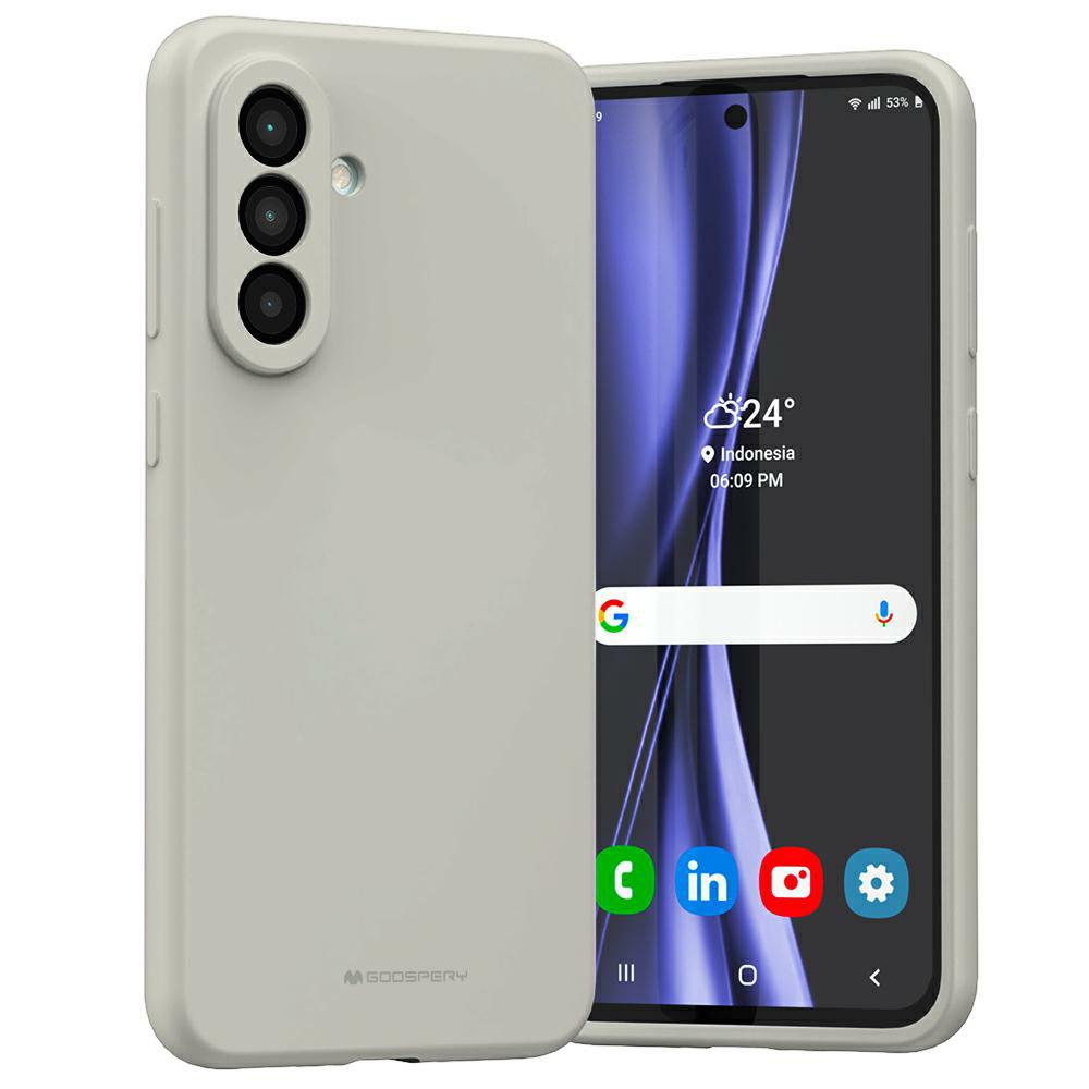 Etui Mercury Silicone Do Galaxy A56 Kamienny