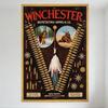Винтажный Winchester Repeating Arms Co. Металлическая жестяная табличка, Настенный декор с изображением оленя и пули, Ретро охотничья художественная табличка для мужской пещеры B