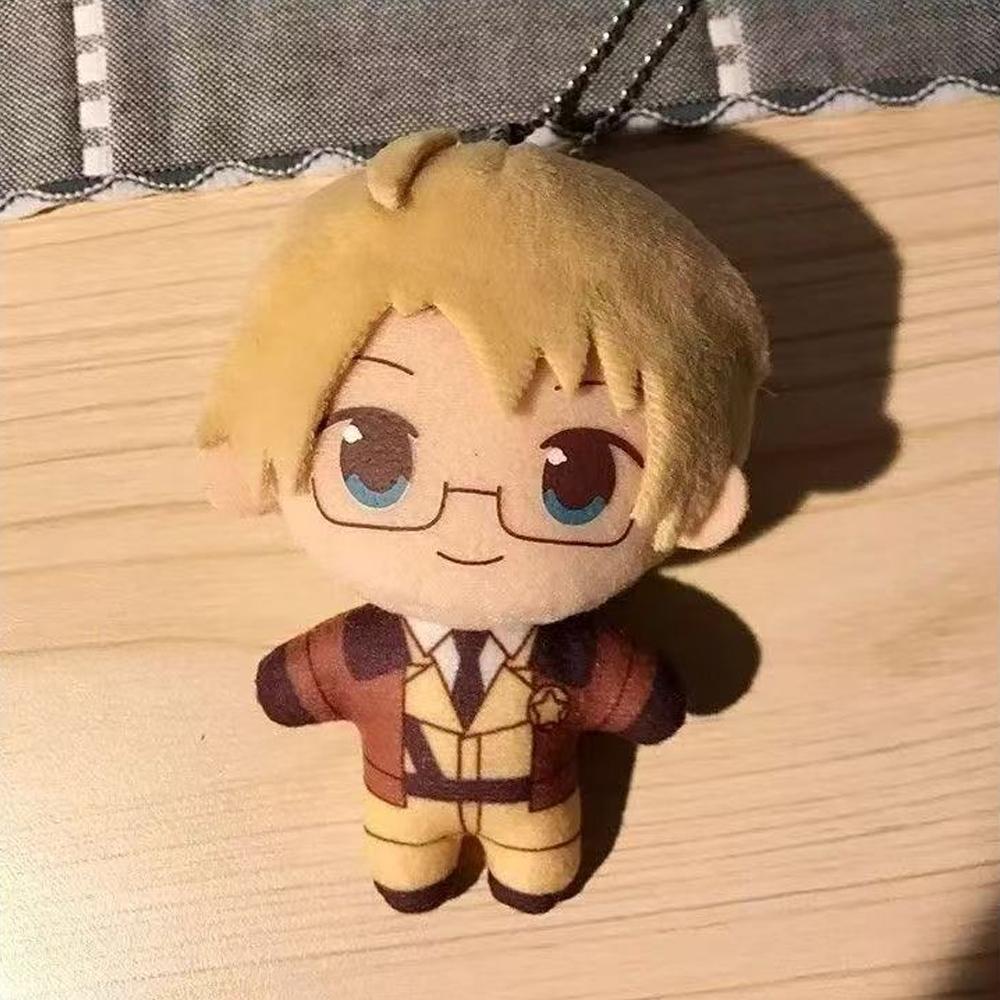 9 см Плюшевые подвески Hetalia Англия Hetalia Иван Брэнски Hetalia Державы Оси Америка Плюшевые игрушки Киношные мягкие игрушки Подарок для фанатов