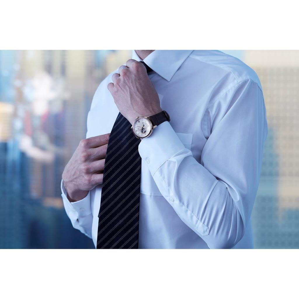 Orient Мужские часы SUN & MOON Automatic с фазами Луны, классический серебристо-белый циферблат, механические; Гарантия производителя включена