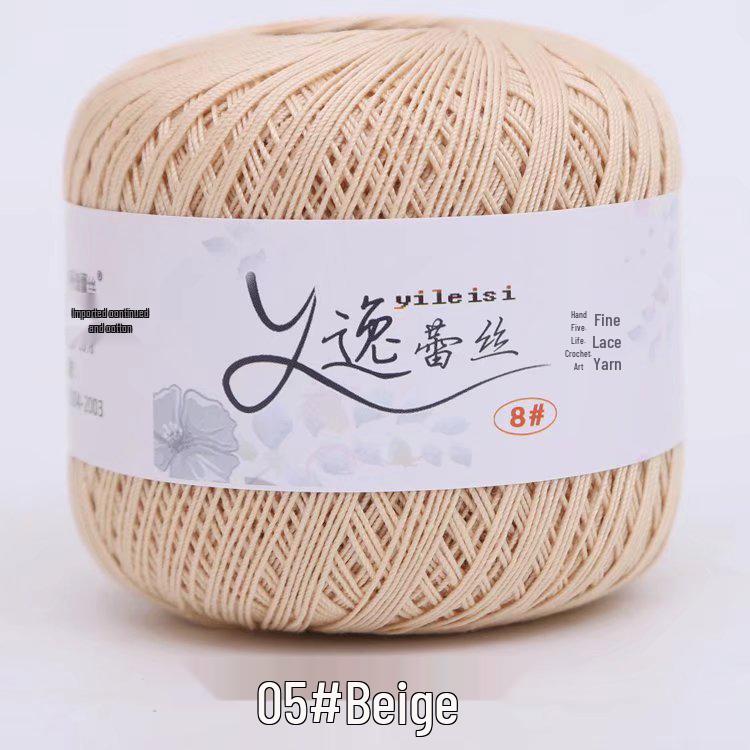 Пряжа из 100% хлопка с кружевом, № 8 - Клубок 50 г, 400 м, Крученый крючковыйThread для ручного вязания, Цветов, Шляп и Кардиганов - Бесплатная доставка.