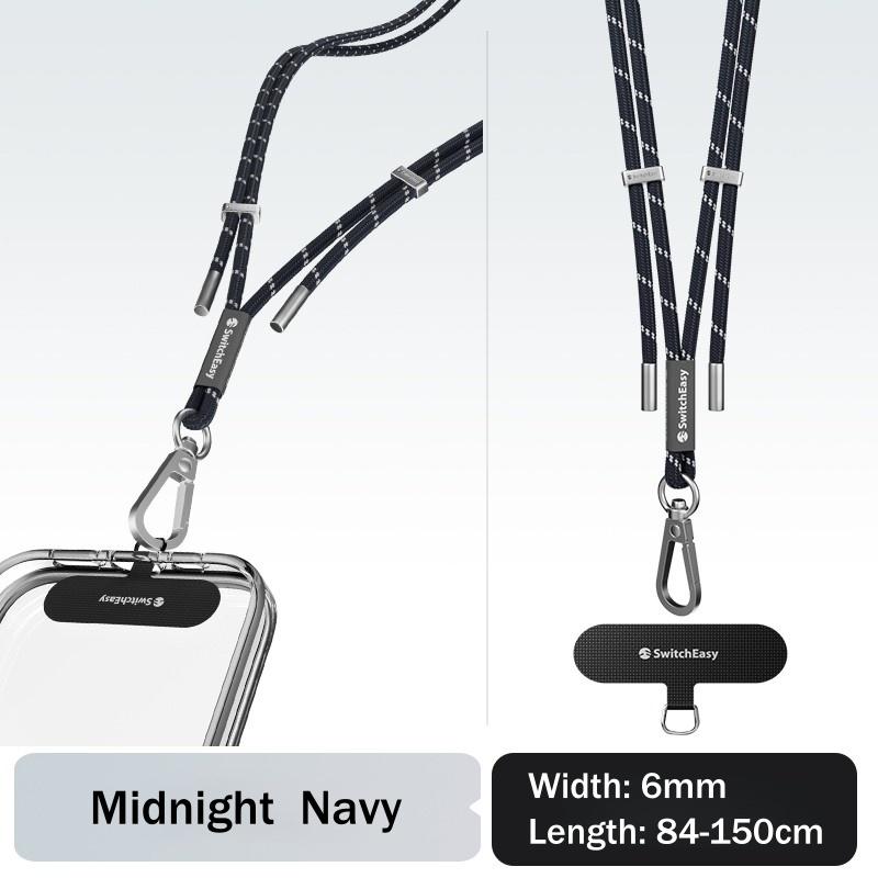 Ремешок для телефона Switcheasy Moblie, универсальный регулируемый нейлоновый ремешок через плечо, ремешок для ожерелья и ремешок на запястье с зажимом для телефона для всех смартфонов