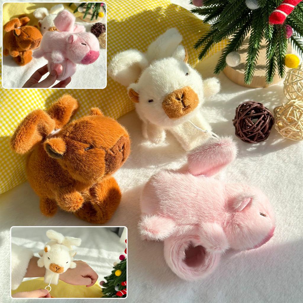 Капибала плюшевый кулон, милая кукла-капибар, тряпичная кукла, брелок, 4-дюймовая кукла-захват