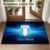 Crystal Velvet Square Rug Custom NameMalmö FF Pattern Non Slip Home Floor Decor Rug