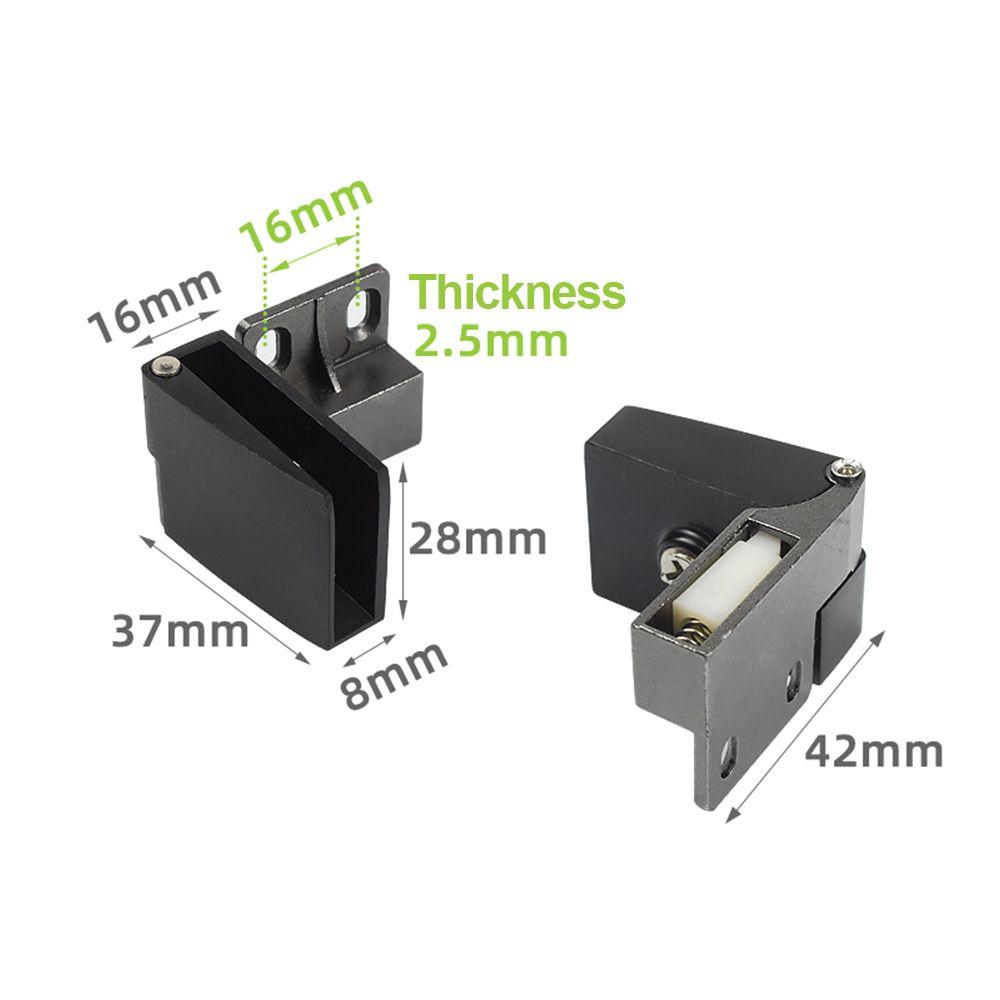 Самозакрывающаяся мебельная фурнитура без сверления, петля для стеклянной двери, петля для двери шкафа, бескаркасный зажим