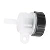 Motorcycle Foot Rear Brake Master Cylinder Oil Reservoir ABS Black and White Premium Quality for 1986