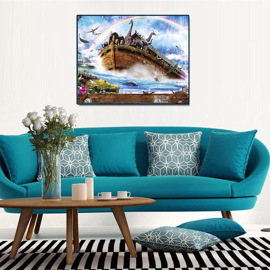 HUACAN 5D Алмазная вышивка мультфильм животные вышивка крестиком DIY алмазная живопись полный алмазный пейзаж стразы домашний декор подарок