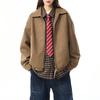 Unisex Retro Barn Style Casual Lapel Jacket