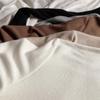 Solid Color Half Turtleneck Bottoming Shirt for Women In Autumn and Winter New Style Inner Warm Velvet Long-sleeved T-shirt Cationic Top