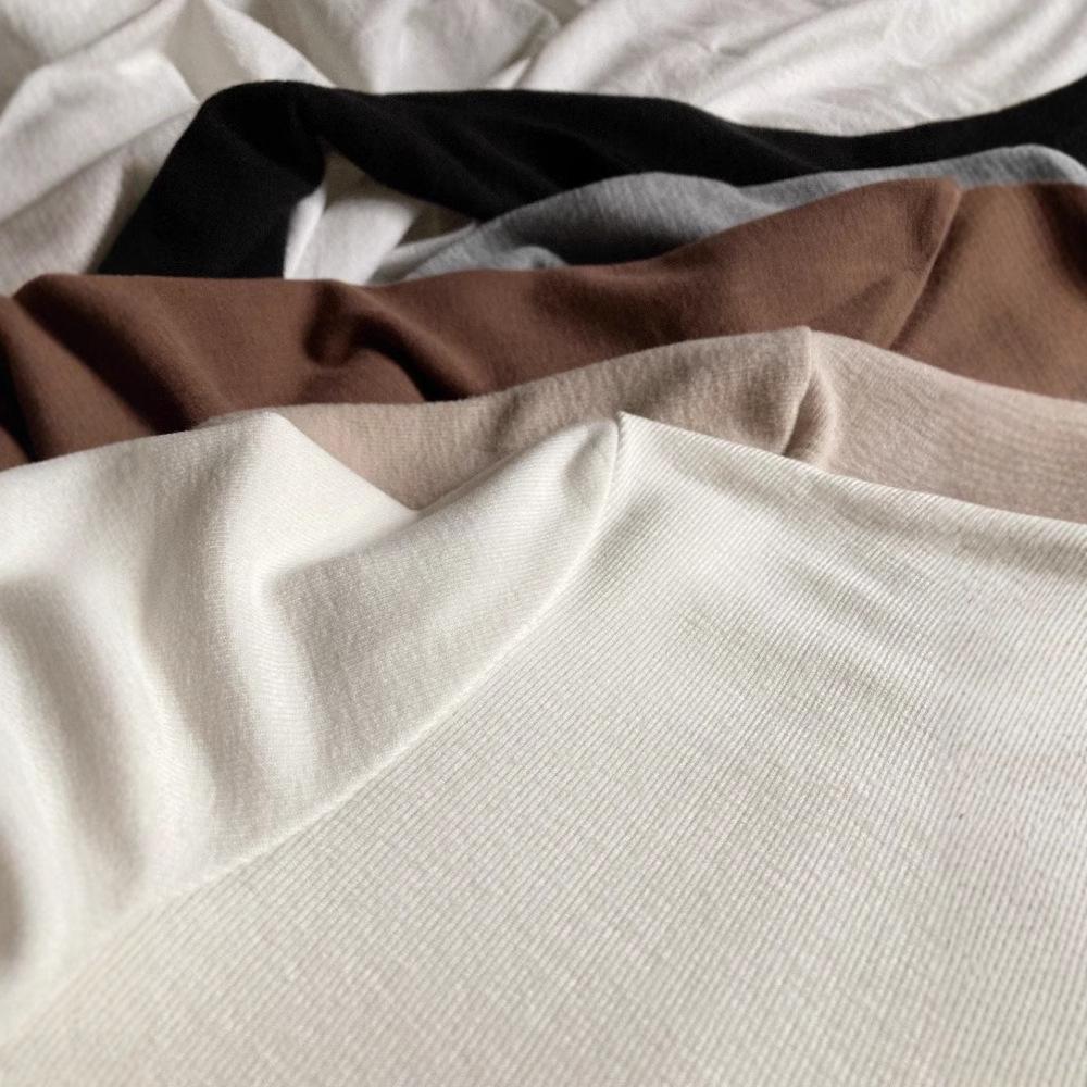 Solid Color Half Turtleneck Bottoming Shirt for Women In Autumn and Winter New Style Inner Warm Velvet Long-sleeved T-shirt Cationic Top