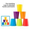 Wooden Color Sorting Stacking Cups Toy For Kids Educational And Skills Cognitive