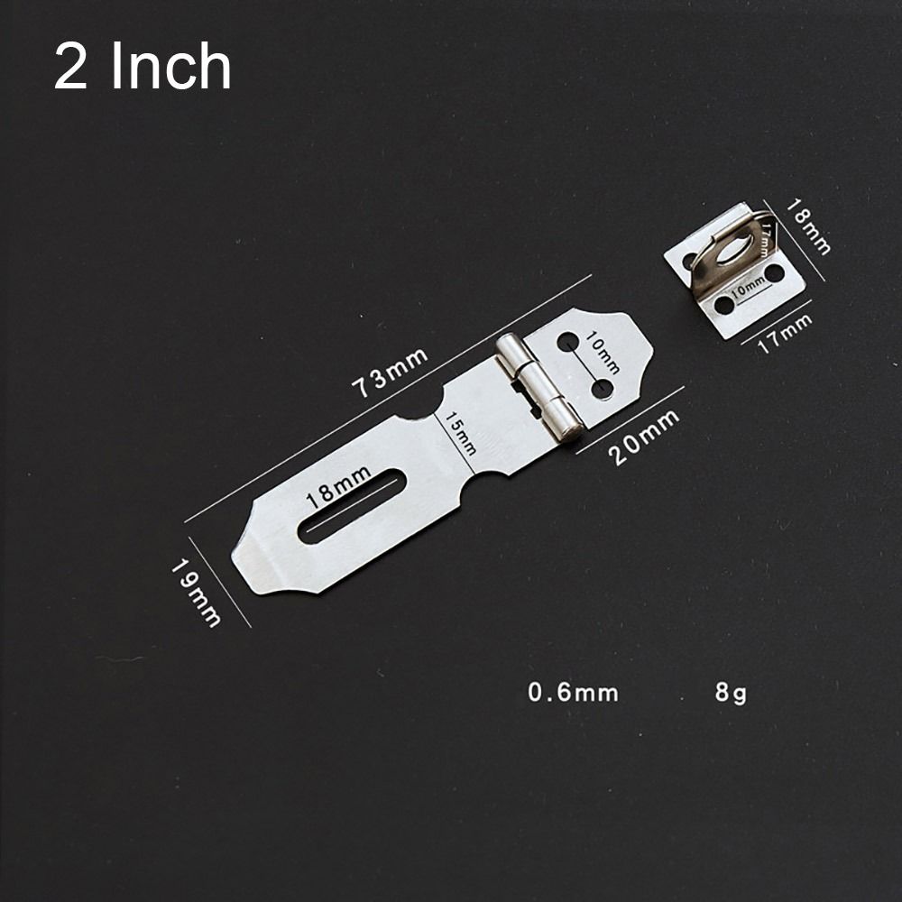 1Pcs Padlock Clasp Window Staple Hasp Staple Shed Latch Durable Door Lock