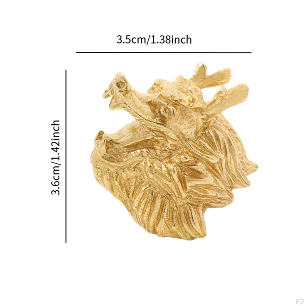 Мебельная ручка-кноб, декоративная, латунная, в виде дракона, для комодов