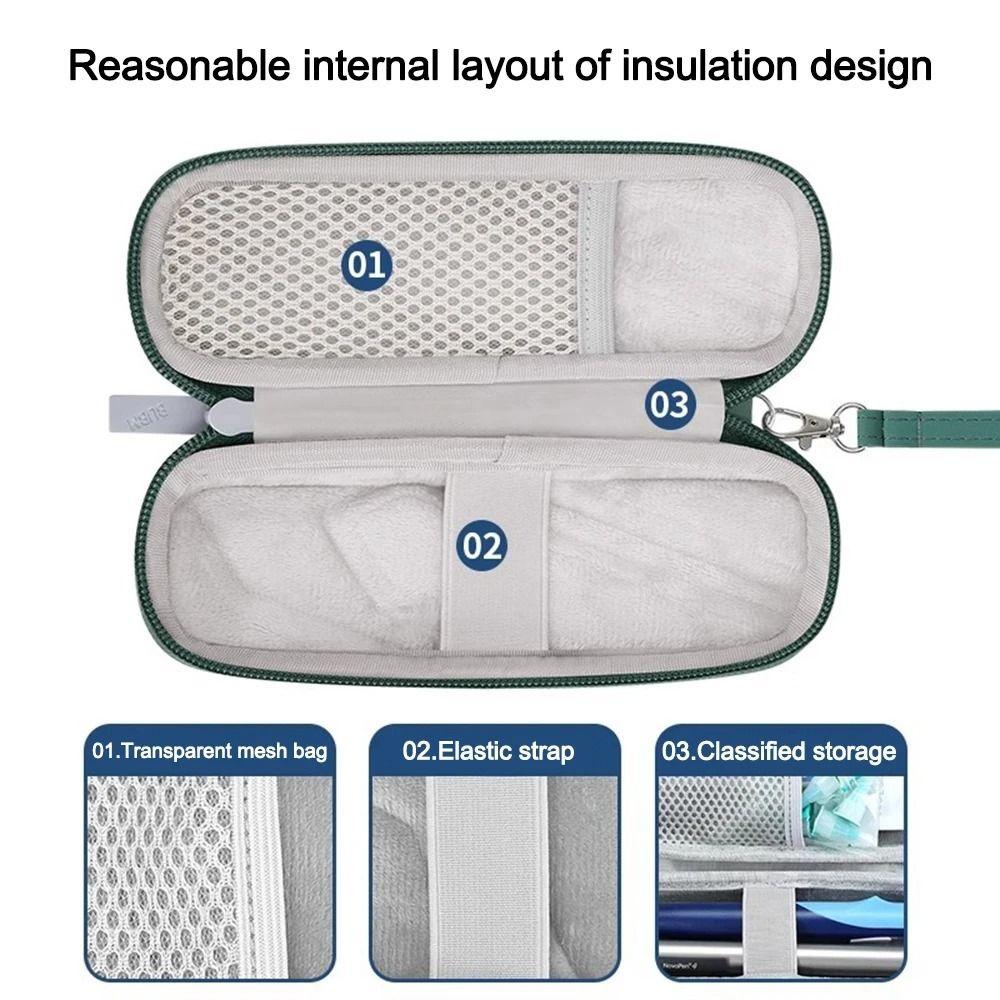 Термоизолирующая сумка-холодильник для инсулина из ЭВА, водонепроницаемая, сумка для хранения ручки-переводчика, кабель для зарядки