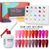 8 мл набор гель-лаков для ногтей, розовый блеск, популярный весенний 24 цвета, полуперманентный УФ-светодиодный гель-лак для ногтей, замачиваемый