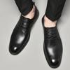 Casual Slip On Formal  Leather Men Shoes Men Italian Black Male Loafers Men Shoes Wedding Party Dress Shoes