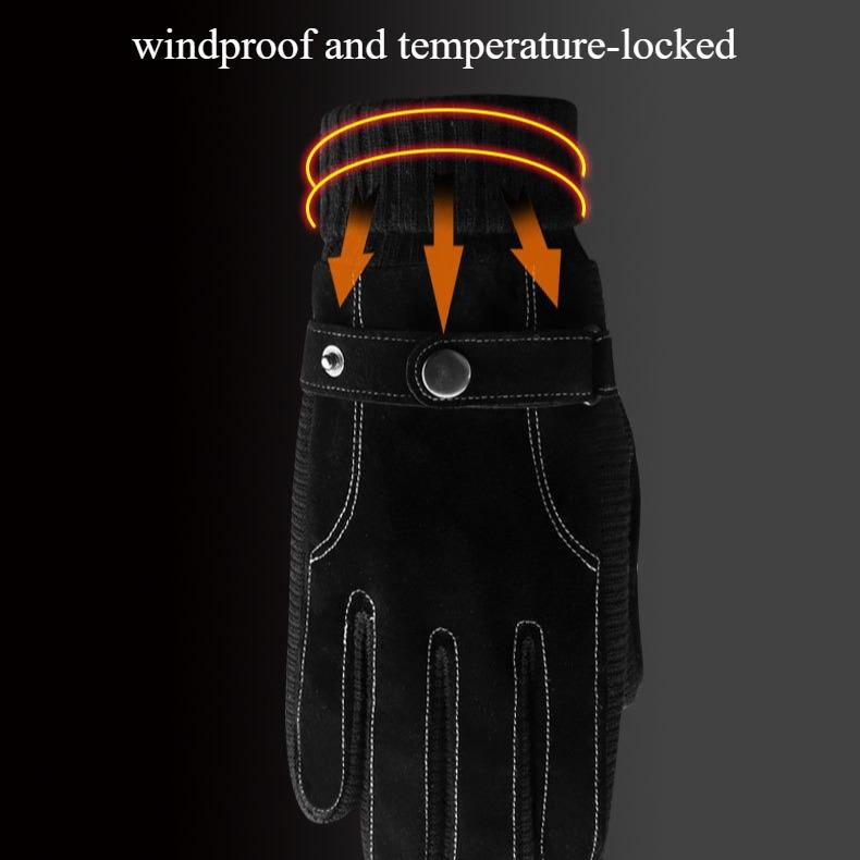 Мотоциклетные перчатки, теплые ветрозащитные перчатки для верховой езды, зимние перчатки, мужские перчатки из искусственной кожи, корейские варежки