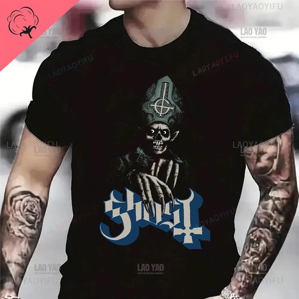 Funny Ghost BC Heavy Rock Band T-Shirts for Men Women O Neck Summer Casual Cotton Short Sleeve Tees Fashion Streetwear Men Tops