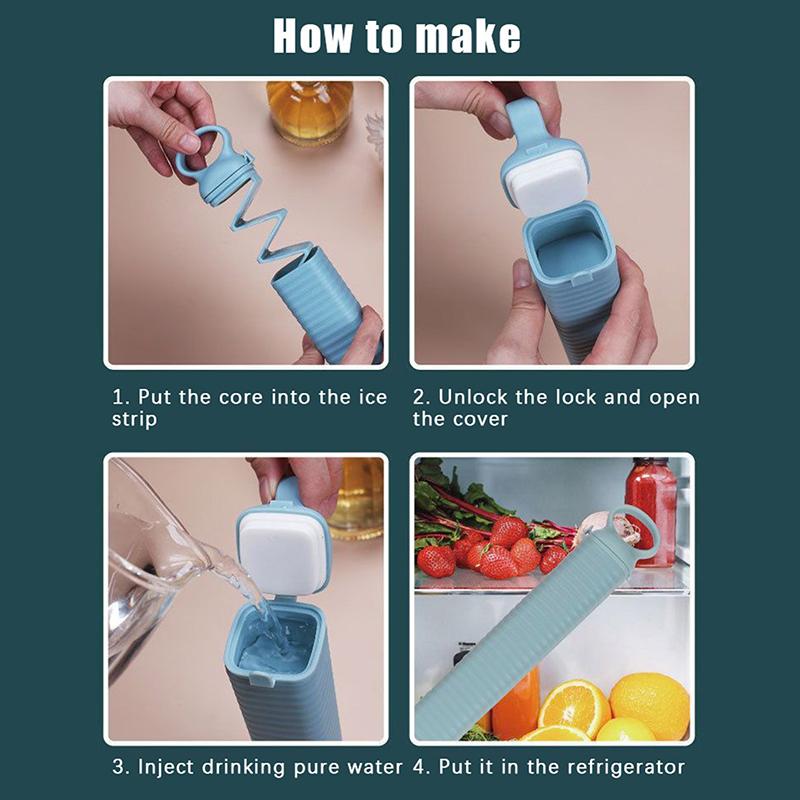 Бытовые формы для льда Прочные Пресс Форма для кубиков льда Быстрозамороженная Силиконовая форма Холодильник Многоразовая Кухня Бар Форма для кубиков льда