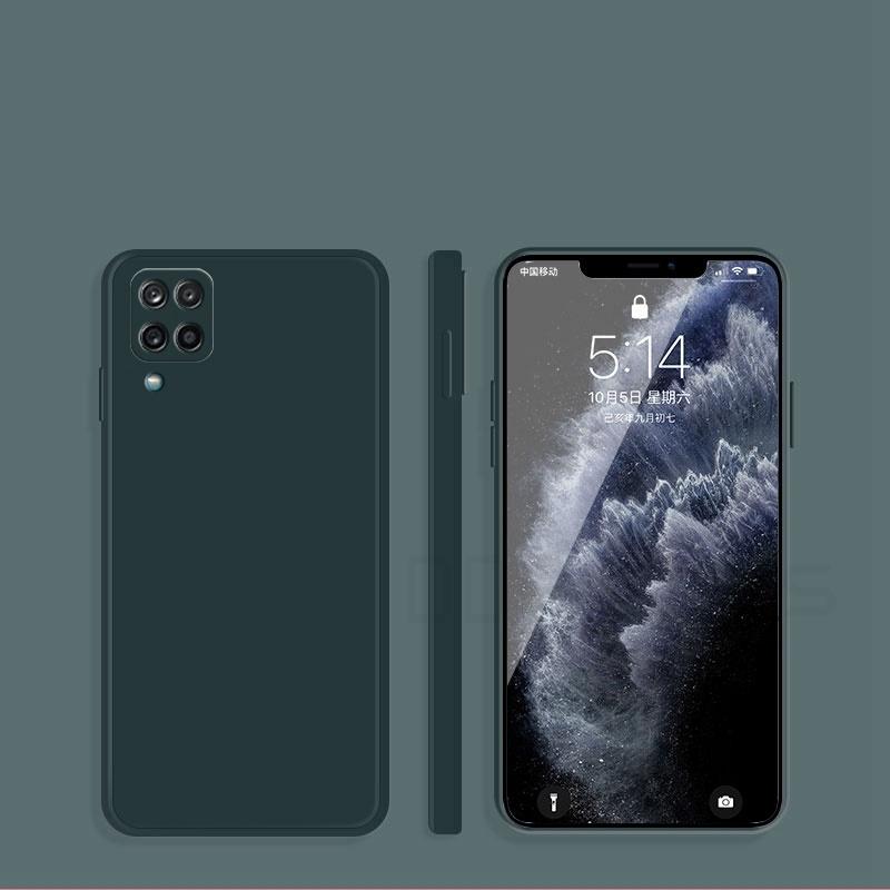 Квадратный матовый чехол из жидкого силикона для Samsung Galaxy A12 A53 A33 A13 A14 A34 A54 A02 A32 A52 A72 5G A31 A51 A71 S20 S21 FE S23 Plus, мягкий чехол для телефона