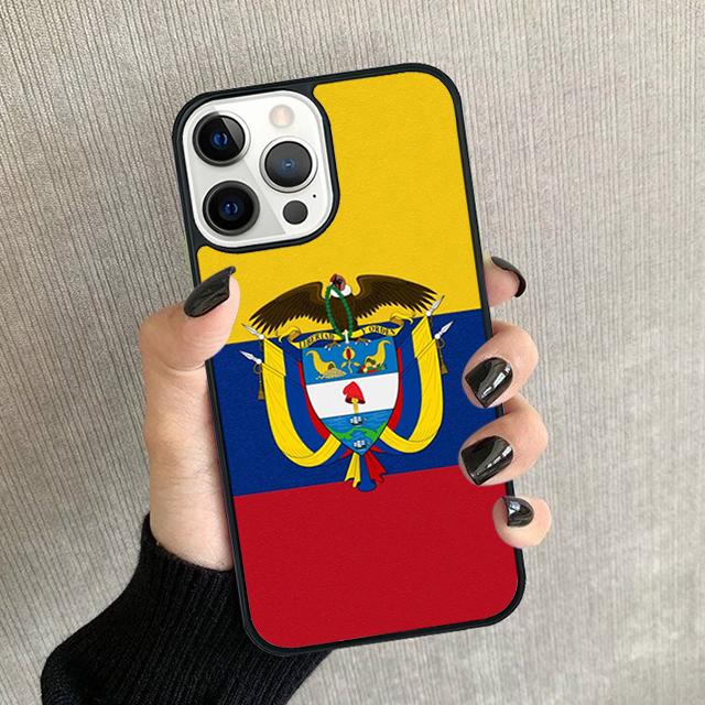 Colombia Flag Phone Case For iPhone 17 Air 16 15 14 plus 11 12 13 Pro max Soft Bumper Shell Cover coque