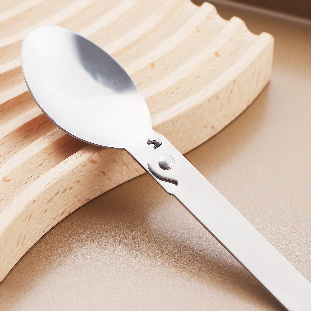 Tea Kitchen Tool Cream Dessert Spoon Folding Spoon Soup Spoon Outdoor Tableware Travel Tableware