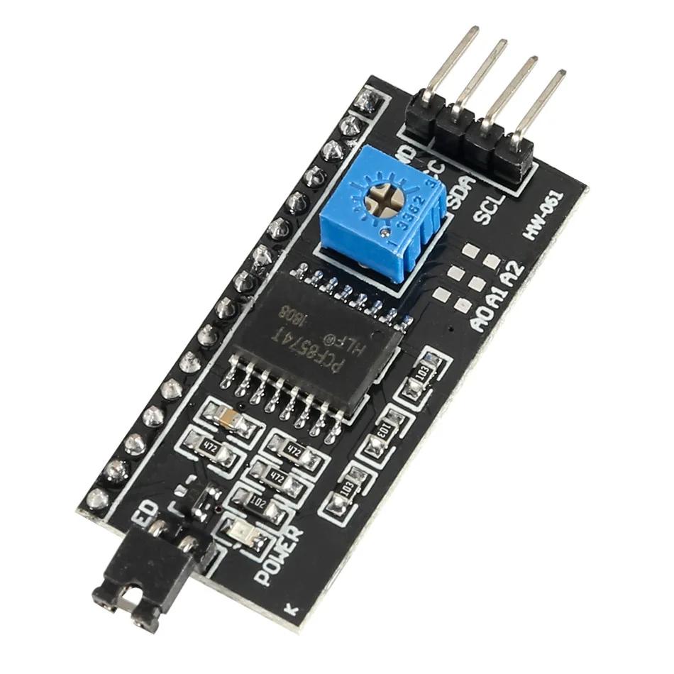 LCD1602+I2C 1602 16x2 1602A Синий/Зеленый экран HD44780 Символьный LCD /с IIC/I2C Последовательным Интерфейсным Адаптером Модуль Для Arduino