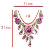 Detachable Embroidery Flower Applique 24cm X 34cm Floral Patches  Wedding Decoration DIY