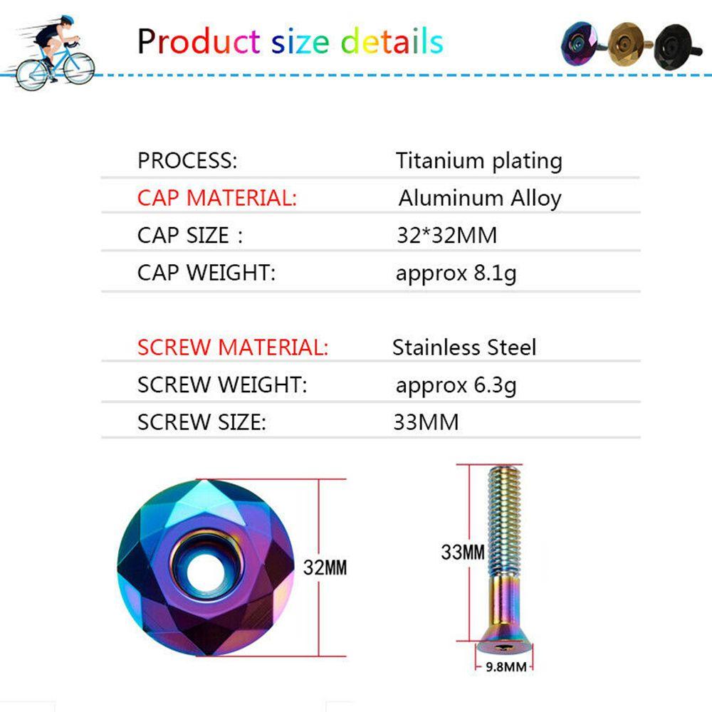Cycling Accessories Road Bike MTB Bicycle Headset Bicycle Bowl Cover Bike Stem Cap Fork Top Cap
