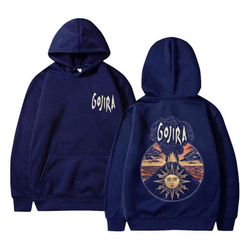 Limited French Metal Band Gojira Magma Music Album Cover Hoodies Men New Regular Fit Hooded Casual Streetwear Clothing Pullover