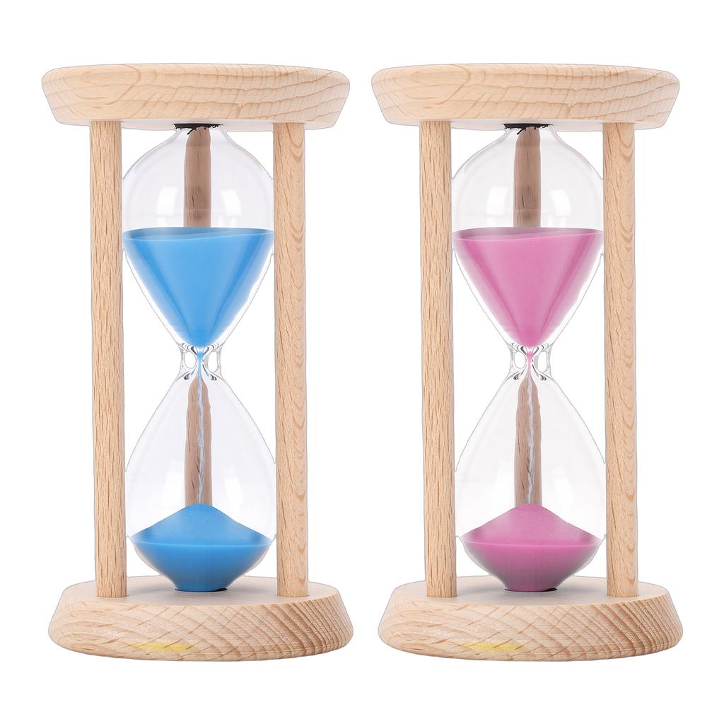 Sand Timer Wooden 5 Minute Hourglass Desktop Decoration 5 Minute Sand Timer For Cooking Baking Meditation Classroom