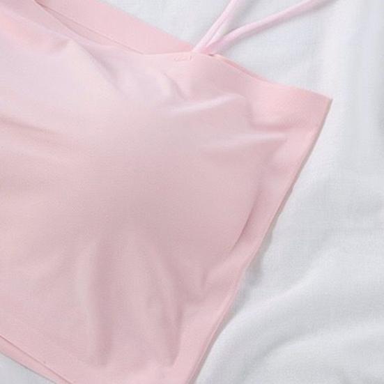 Bandeau Crop Beautify The Back Around The Chest Strap Thin Shoulder Strap Anti-light Underwear