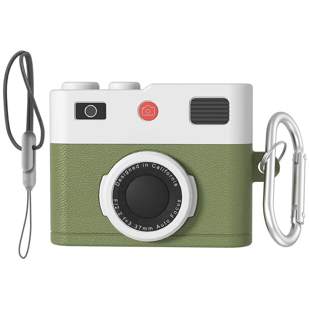 Для AirPods Pro 3 Чехлы для наушников Ретро 3D Дизайн камеры Защитный силиконовый противоударный чехол-накладка для AirPods Pro 3 со шнурком