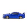 PAUDI MODEL Scale Diecast Model Car R34 Skyline 2000 Nissan V Spec II 1/64 GT-R (Blue)