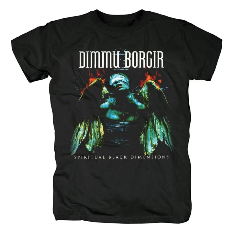 Футболка Dimmu Borgir Dark Castle Симфонический Метал Рок Мужская и Женская Летняя Хлопковая Свободная С Круглым Вырезом Повседневная Спортивная С Короткими Рукавами
