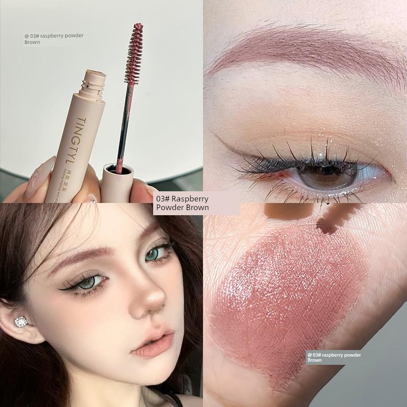 Cool Platinum Light Eyebrow! Eyebrow Cream Women's Light Color Waterproof Women's Long Lasting Fadeless Pink Brown Eyebrow Cream Large Capacity
