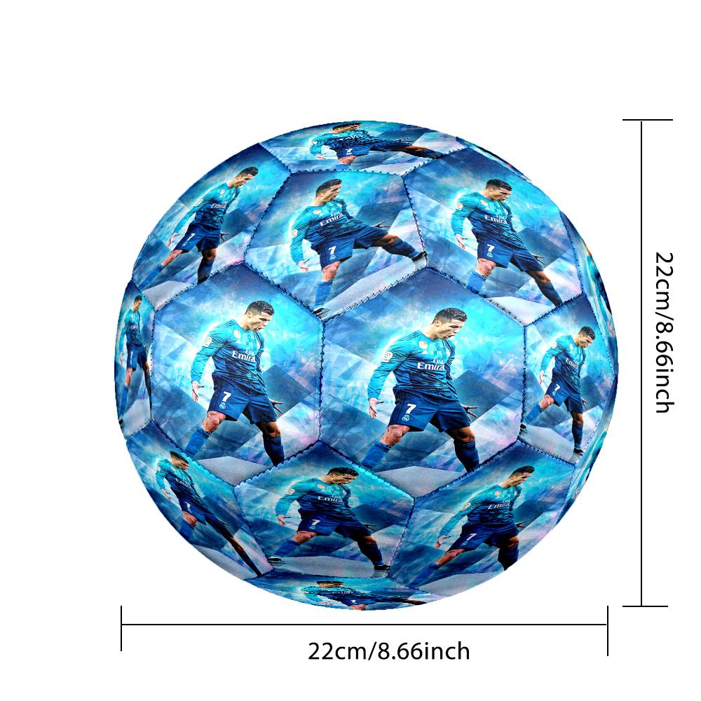 Cristiano Ronaldo Cr7 Seasonal Stories Unfold Size 5 Soccer Ball Machine Sewn Indoor/Outdoor Universal Football Sports Enthusiast Gifts