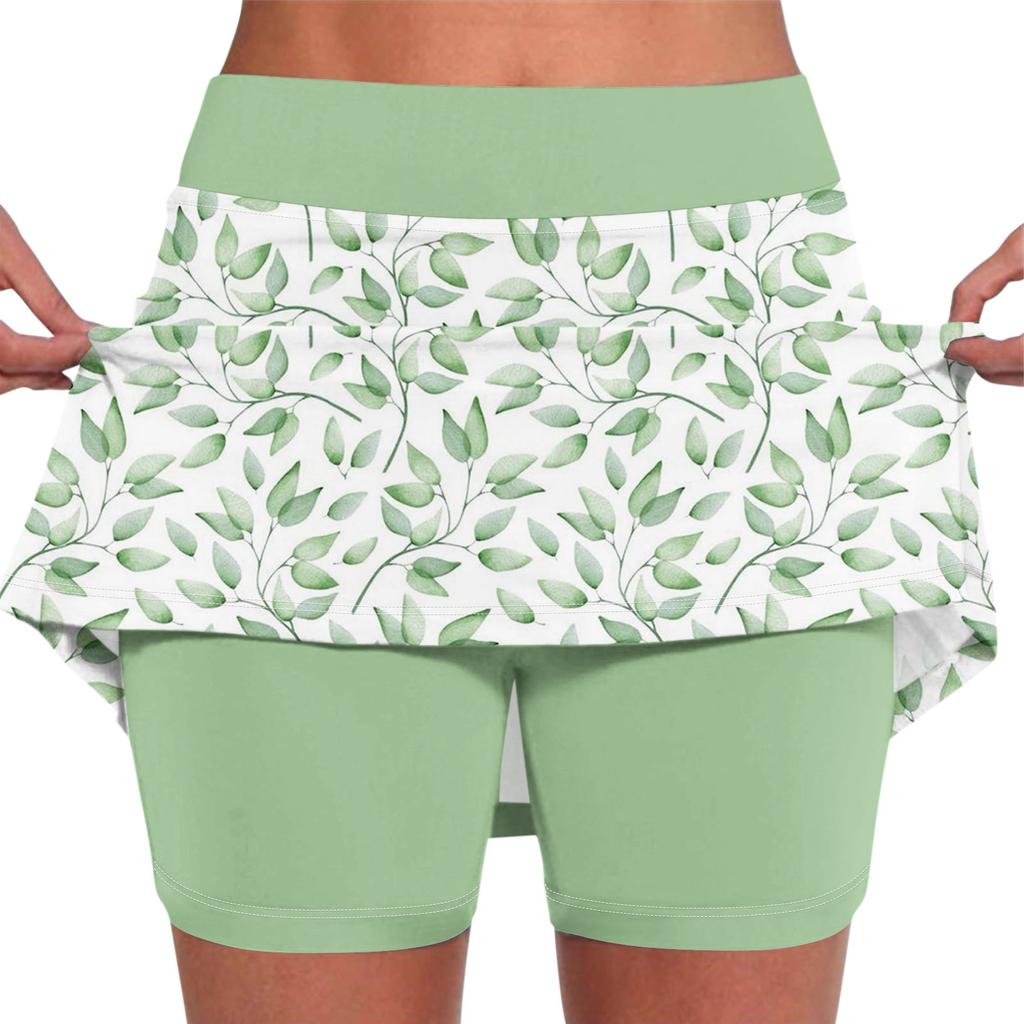 Эластичные брюки-кюлоты для йоги для женщин, спортивные шорты с принтом, легкие узкие джоггеры с высокой талией и принтом