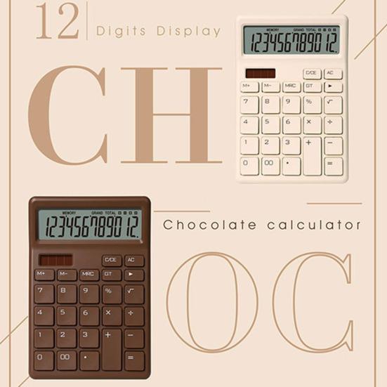 1 комплект электронного калькулятора, портативный калькулятор с двумя источниками питания, 12-значный дисплей, настольный калькулятор