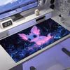 Kawaii White Axolotl Mouse Pad Large Computer Office Game Table Mats Rubber Anti-slip Mousepad XXL Gaming Laptop Decor Desk Pads