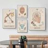 Плакаты с созвездиями и принты, Весы, Лев, Рыбы, Телец, кошка, настенная живопись на холсте, скандинавская детская спальня, украшение для дома, картина