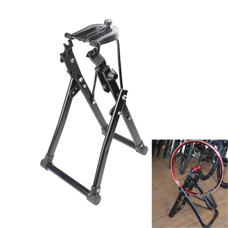 Bicycles Wheel Maintenance Wheel Truing Stand Foldable Mechanic Truing Stand Bike Wheel Holder, Bike Tire Truing Stand